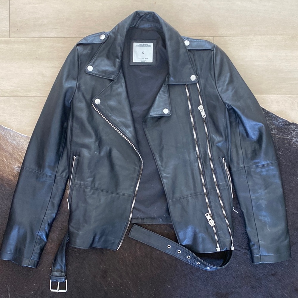 Zara Black Leather Jacket